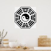 バguaパクアザ道教中国の8シンボル ポスター (キッチン)