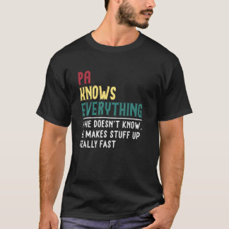 パおじいちゃんおもしろいの日のすべてを知っている Tシャツ