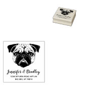 パおもしろいグ顔名前をカスタムする差出人住所 ラバースタンプ (押印)