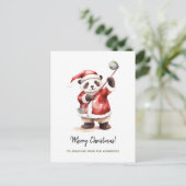 パおもしろいダ遊のゴルフクリスマス シーズンポストカード (スタンド正面)