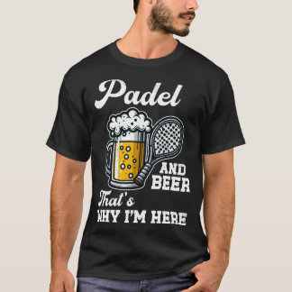 パおもしろいデルとビールだからパデルテン Tシャツ