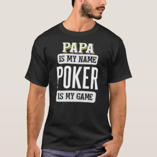 パおもしろいパの父の日のトランプのポーカーギフト Tシャツ