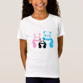 パおもしろいンダ一家 Tシャツ (正面)
