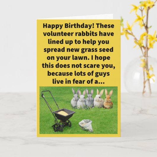 パおもしろいン再シーディングハレ線ハッピーバースデー カード (黄色い花)