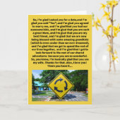 パおもしろいン・ラウンドアバウト州祝賀会 カード (黄色い花)