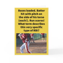 パおもしろいン・リブ野球グリーティング