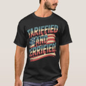 パおもしろいンTarifedと恐れ笑わされるる Tシャツ (正面)