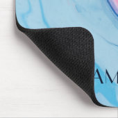 パかわいらしステルが絵を描パーソナライズされた マウスパッド (コーナー)