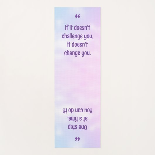 パかわいらしステル感動的引用文ヨガマット ヨガマット (正面)