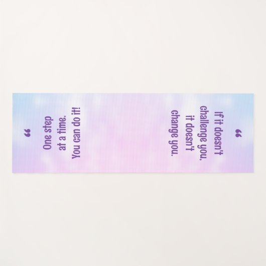 パかわいらしステル感動的引用文ヨガマット ヨガマット (正面(横))