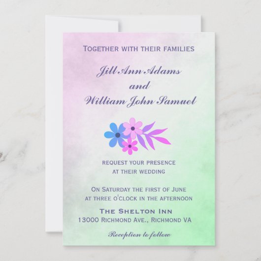 パかわいらしステル結婚ズ 招待状 (正面)