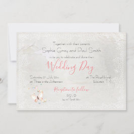 パかわいらしステル結婚チョウ 招待状