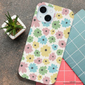 パかわいらしステル花柄ピンク色ガーリー黄色 Case-Mate iPhoneケース