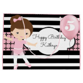 パかわいらしターン付きバレリモダンーナ ラージペーパーバッグ (裏面)