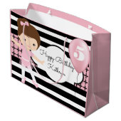 パかわいらしターン付きバレリモダンーナ ラージペーパーバッグ (裏面アングル)