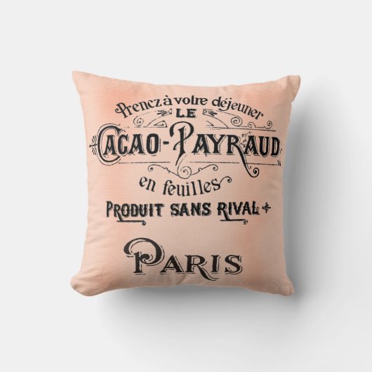 パかわいらしリフランスのアンティークアートピローリカオ クッション (正面)