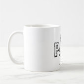 パはっきりしたパ市松模様に稲妻キープサムグ コーヒーマグカップ (左)