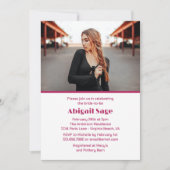 パはっきりしたリモダンエッフェルタワーブライダルシャワー 招待状 (正面)