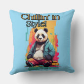 パよくはしゃぐンダスタイル | ブルージャケットアートワーク クッション (裏面)