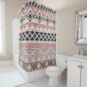 パアステカターンヴィンテージの背景 シャワーカーテン (インサイチュ)