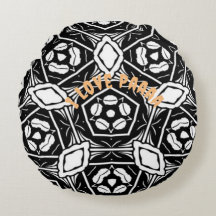 パアラグレユニークジュアリーリビングラウンドピローズ