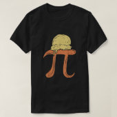 パイおもしろいアラモードシャツパイアイスクリーム数学の日 Tシャツ (デザイン正面)