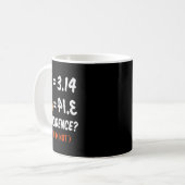 パイおもしろいシャツ女性用 コーヒーマグカップ (正面左)