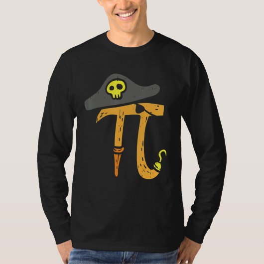 パイおもしろいデイレート海賊数学ギーク少年 Tシャツ (正面)