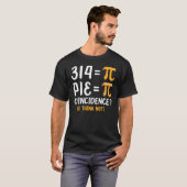 パイおもしろいデイ円先生シャツ、パイ記号M Tシャツ (正面フル)
