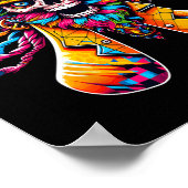 パイおもしろいデイ海賊帽の記号Math Matheeカラフル ポスター (角)