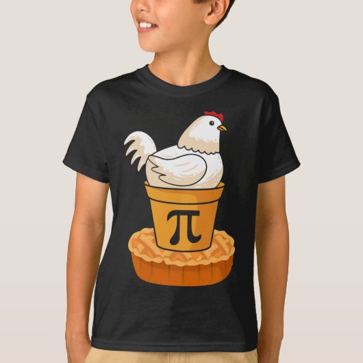 パイおもしろいデイ – チキンポットパイ – 数学 Tシャツ (正面)