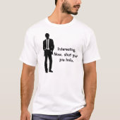 パイおもしろいホールを閉める Tシャツ (正面)