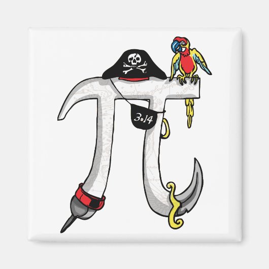 パイおもしろいレートパイ日ユーモア マグネット (正面)