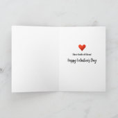 パイおもしろい恋人ハートハッピーバレンタインデー カード (内部)