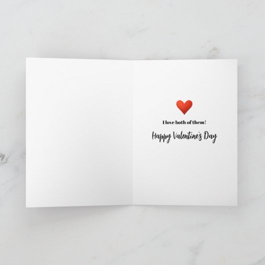 パイおもしろい恋人ハートハッピーバレンタインデー カード (内部)