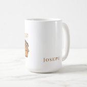 パイお願い感謝祭をテーマにしたマグカボチャのパイ コーヒーマグカップ (正面右)