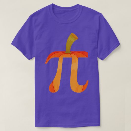パイかぼちゃパイ数学おかしいハロウィンパイ日Math L Tシャツ (デザイン正面)