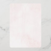 パイかわいらしニーフローラブライダルシャワー実在 箔招待状 (裏面)