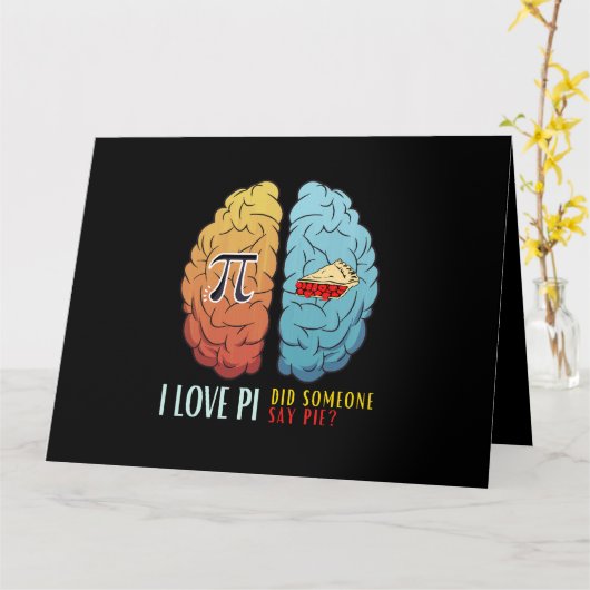 パイが大好き カード (黄色い花)