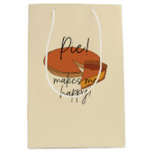 パイが幸せなパイ ミディアムペーパーバッグ (正面)