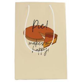 パイが幸せなパイ ミディアムペーパーバッグ