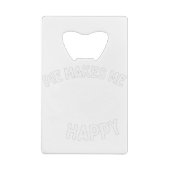 パイが私を幸せおもしろいに クレジットカード栓抜き (裏面)