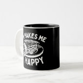 パイが私を幸せおもしろいに ツートーンマグカップ (正面左)