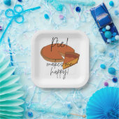 パイが私を幸せなパイパーティー ペーパープレート (パーティー)