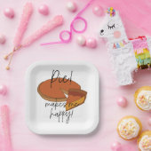 パイが私を幸せなパイパーティー ペーパープレート (パーティー)