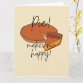 パイが私を幸せにする カード (黄色い花)