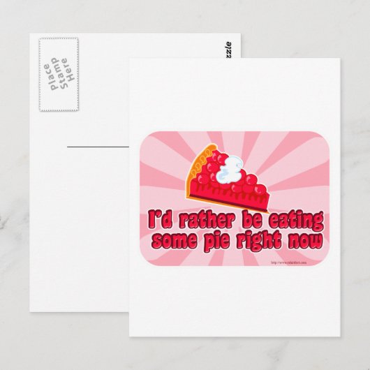 パイが食べたい！ ポストカード (正面/裏面)