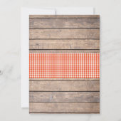 パイとしてのパーティーの招待 招待状 (裏面)