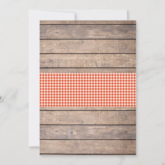 パイとしてのパーティーの招待 招待状 (裏面)