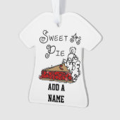 パイとして菓子 オーナメント (正面)